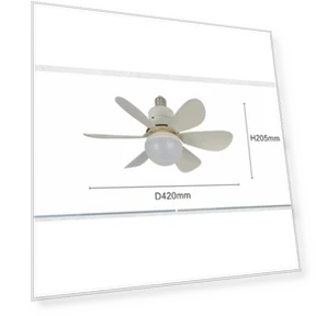 Smart Fan with LED Light Replacement and Remote Control — Ceiling Fans, Comfort Homeware