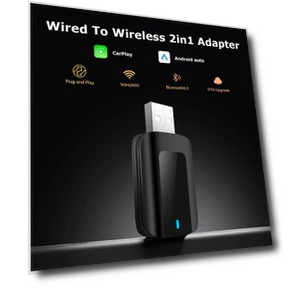 Wireless CarPlay 2-in-1 Android Auto Adapter — Phone Accessories, Auto Launcher