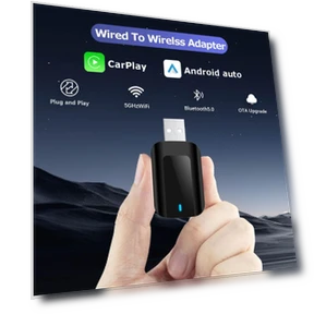 Wireless CarPlay 2-in-1 Android Auto Adapter — Stereo Receivers, Auto Launcher