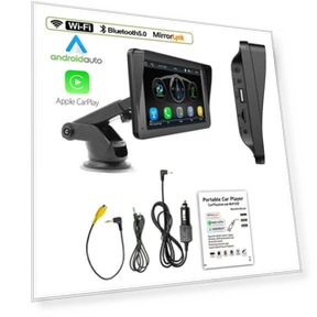 7-inch Portable Touch Screen Wireless Car Multimedia Video Player — Stereo Receivers, Auto Accessories Home