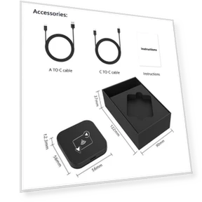 AI Box BT WiFi Wireless Carplay Android Auto Adapter — Phone Accessories, Dream Garage