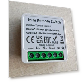 Mini Smart Switch LED Light Switch — Ceiling Fan Wall Controls, Cozy Cottage-Relax