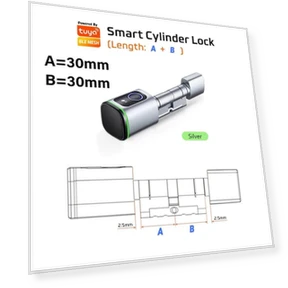 Smart Cylinder Lock with Fingerprint — Smart Home Security, Super Dream Home
