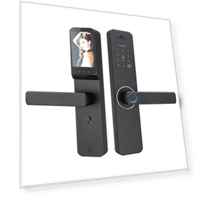 Smart Lock with Wide-Angle Camera and Smart Doorbell — Smart Home Security, Stone Home