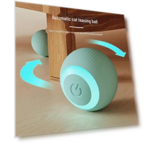 Smart Rolling Electric Toy Ball for Cats — Balls, AI Supermarket