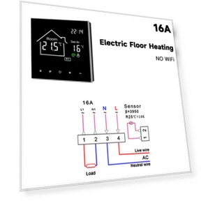 Smart Thermostat with LCD Touch Screen — Home Climate Control, Build My Home