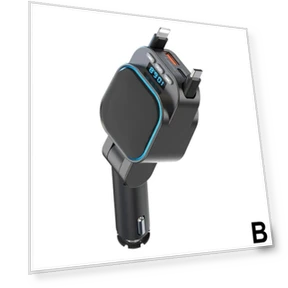 VR Robot FM Transmitter Bluetooth Car MP3 Player with Fast Car Charger — Phone Accessories, Dream Garage