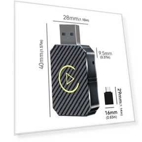 Wireless Adapter Carplay Android Auto 2 in 1 Mini Smart Dongle — Phone Accessories, GYROBALL