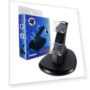Dual Wireless Charging Station for PS4 Slim Controllers — Accessories, Gaming Bay