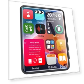 Full Screen Bluetooth MP4/MP3 Portable Touch Music Player — Portable Media Players, Best Electronics