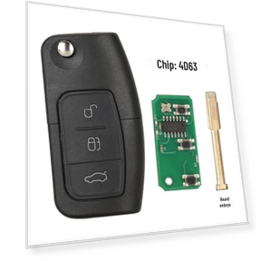 Key Remote with 4D63 Chip — Keyless Entry, AI Supermarket