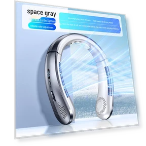 Silent USB Neck Fan with Rechargeable Battery — Portable Cooling Solutions, Perfect choice for your home