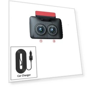 3-channel Full HD 1080P Car Dashcam — Dashboard Cameras, CANKE