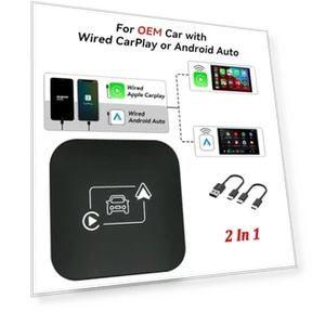 4-in-1 Smart Carplay AI Box Wireless Adapter — Stereo Receivers, Auto Accessories Home