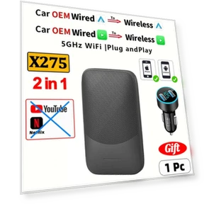 4-in-1 Wireless Carplay Android Auto Smart TV Box — Stereo Receivers, Home Of Auto Parts