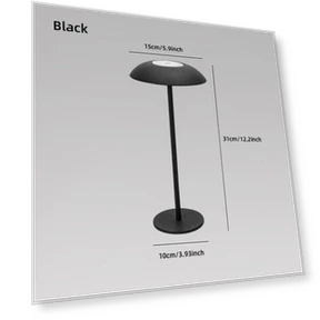 LED Touch Desk Lamp with USB Charging — Desk & Table Lighting, Chic Home