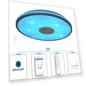 Smart Bluetooth Music Lamp — Overhead Lighting, Supermarket GO