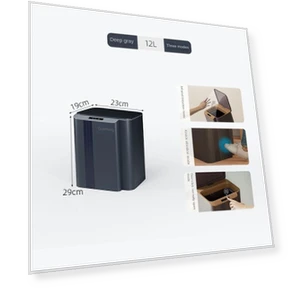 Smart Sensor Trash Can — Kitchen Cans, Chic Home