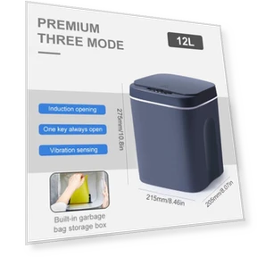 Smart Trash Can for Bathroom — Kitchen Cans, WTEMPO