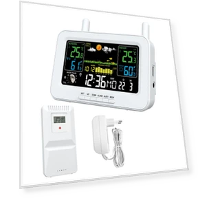 Smart Weather Station with Color Screen — Home Climate Control, CoCo Xili