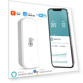 Smart WiFi Thermometer Hygrometer — Home Climate Control, Home Tree