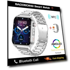 NFC Bluetooth Call Smartwatch with AMOLED HD Screen — Smartwatches, Tiktop2