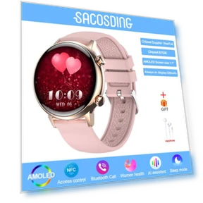 Smart Watch for Women with NFC and Menstrual Monitor — Smartwatches, Tiktop2