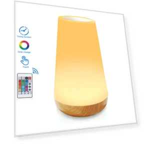 13-Color LED Night Light with RGB Remote Control — Night Lights, DC-HOME Textile