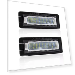2x 18 SMD CANBUS White LED License Plate Light — License Plate, Modern Home Furnishing