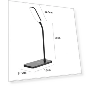 LED Desk Lamp with Wireless Charger and USB Port — Desk & Table Lighting, DC-HOME Textile