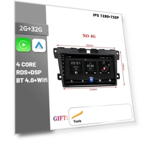 Bluetooth Wireless CarPlay Touch Screen Stereo Car Radio Multimedia Player with Navigation 4G GPS — Stereo Receivers, AutoSphere