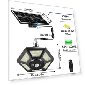 Solar Pendant Light — Outdoor Security & Flood Lighting, Explorer Outdoors