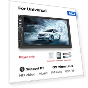 7-inch HD Touchscreen Universal 2 DIN Carplay Multimedia Player — Stereo Receivers, AutoSphere