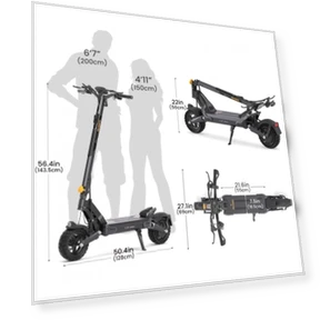 Dual Motor Foldable Electric Scooter — Electric Self-Balancing Scooters, Ausom