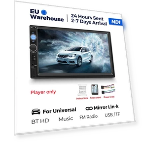 2 din автомобильный радиоприемник с 7 HD сенсорным экраном — Radar Detectors, Navifly