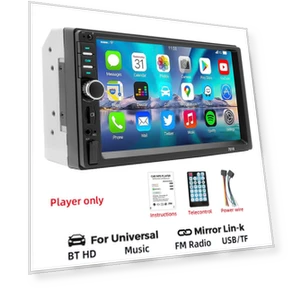 2 Din Car Radio with HD 7 Touch Screen — Car Installation Essentials, AutoSphere