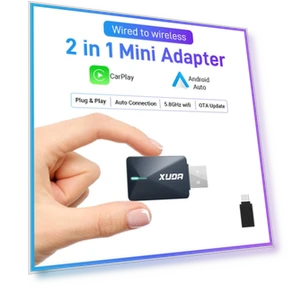 2-in-1 Wireless Mini Box for CarPlay and Android Auto — Car Accessories & Gadgets, ZoomSpark