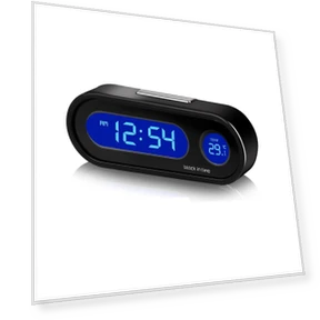 Car Thermometer Clock with LCD Monitor — Clock, Motorgo
