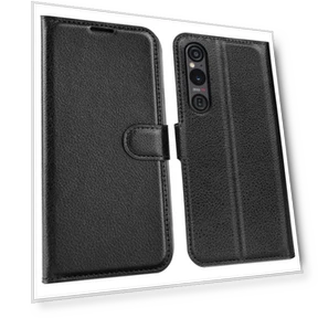 Magnetic Case PU Leather Litchi Texture Phone Stand Cover — Phone Accessories, Smartwatch 2025