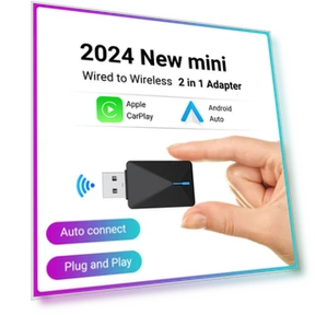 Mini Wired and Wireless CarPlay and Android Auto AI Box — Car Accessories & Gadgets, ZoomSpark