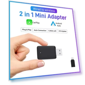 Mini Wired to Wireless 2 in 1 AI Box Carplay — Car Installation Essentials, Dream Garage