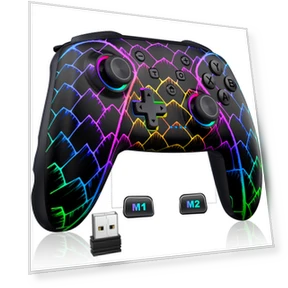 Pro Controller with Gyroscope, Macro, Rear RGB Backlight — Gaming Controllers, DOKI DOKI MARKET