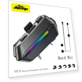 Waterproof Motorcycle Helmet Bluetooth Intercom — Wireless Headsets for Powersports, Motorgo Premium