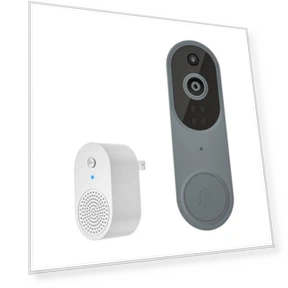 1080p Video Doorbell with AI Motion Detection — Smart Home Security, electronic