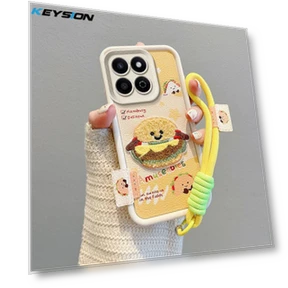 Cartoon Cute Plush Phone Case with Lanyard — Phone Accessories, KEYSION