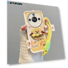 Cartoon Cute Plush Phone Case with Lanyard — Protective Cases, KEYSION