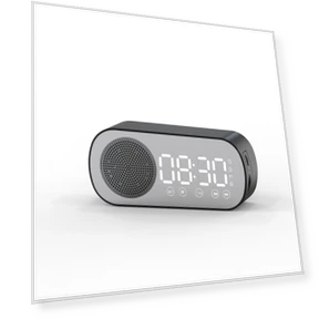 Dual Alarm Clock with Bluetooth and TF Card Playback — Alarms & Clocks, HOME-Auto-001