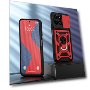 Shockproof Case with Slide Camera Protector and Stand — Camera Bags & Accessories, KEYSION