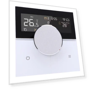 Smart Thermostat WiFi Color Screen Full Touch Knob Control Programmable Home Thermostat for Wall — HVAC Controls, Fishine