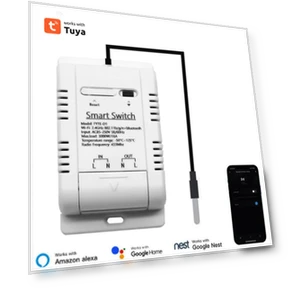 WiFi Smart Switch RF433 16A Temperature Switch — Home Climate Control, AUBESS
